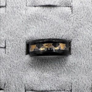 Black and Gold Men's Ring